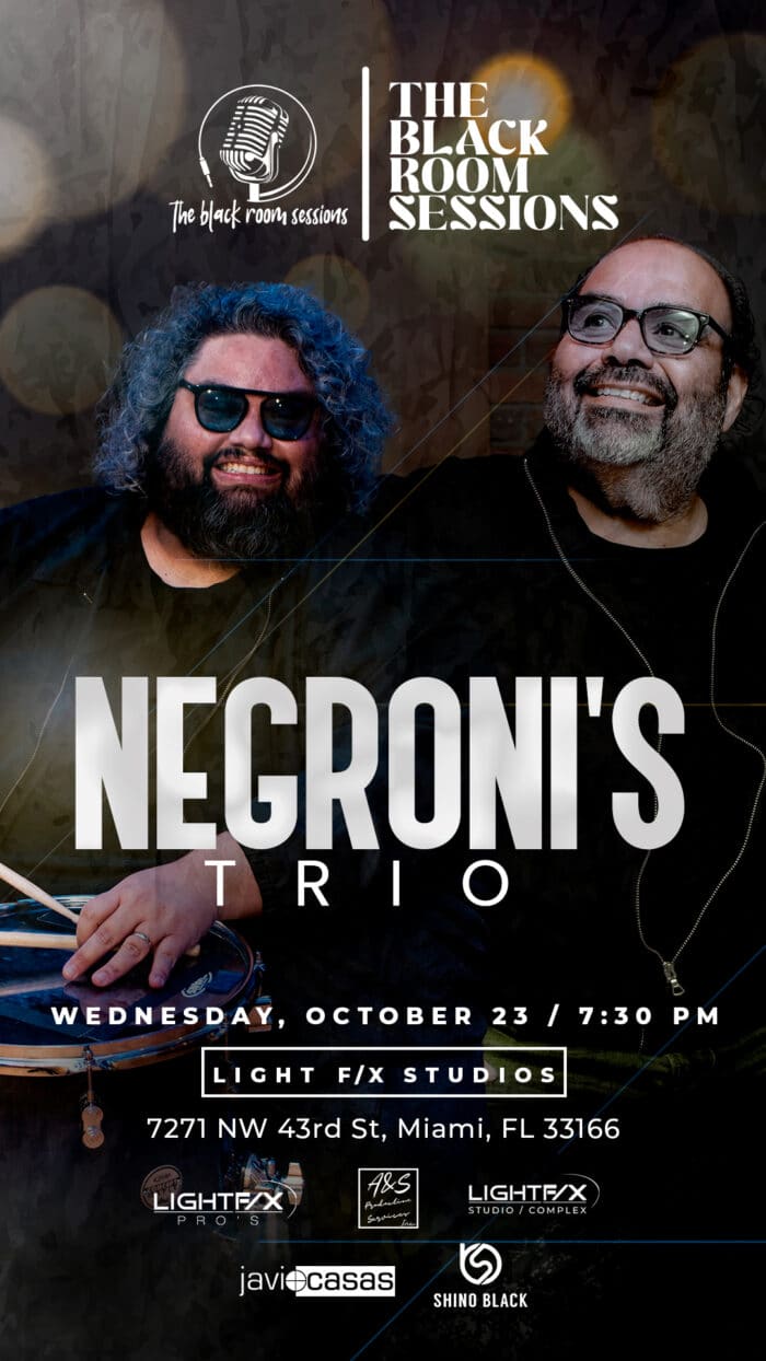 Ticket: THE BLACK ROOM SESSIONS 29th Installment (Negroni's Trio)  -